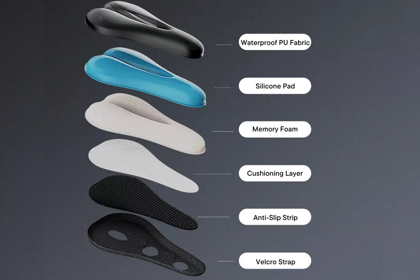 Funda de sillín confort para bicicleta de montaña