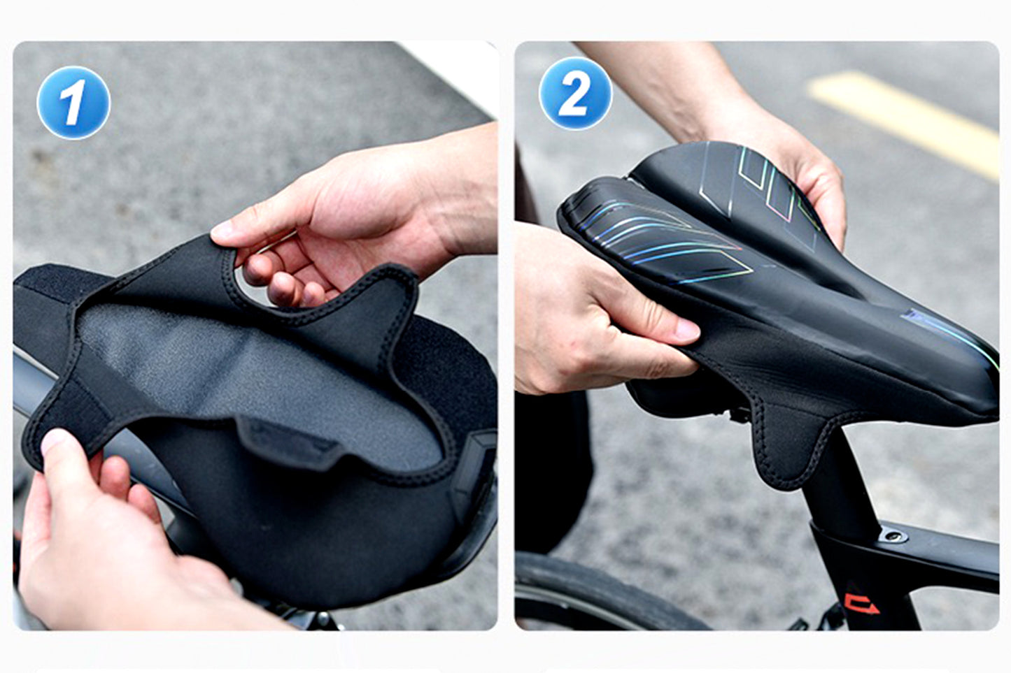 Funda de sillín confort para bicicleta de montaña