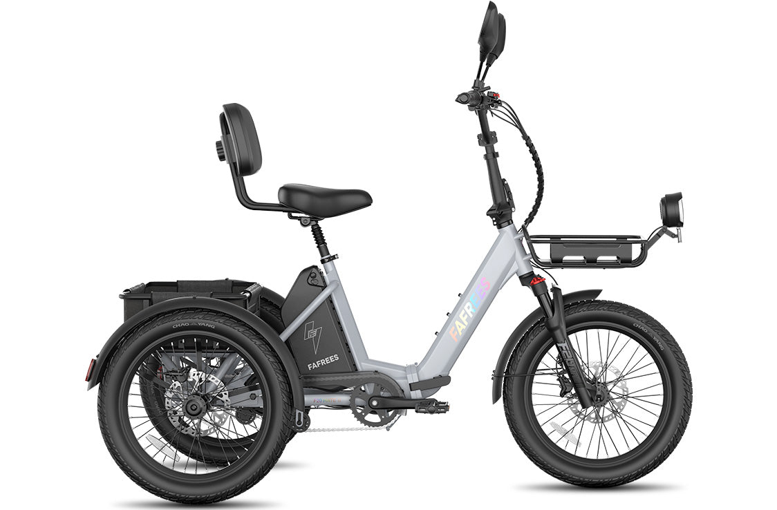 Fafrees F20 Mate II, triciclo eléctrico de tres ruedas con cuadro de acceso bajo.